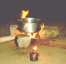 the following types:- Mud stoves, in most