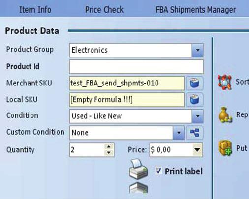 1. Switch from the FBA Shipments Manager tab to Quick Add. 2.