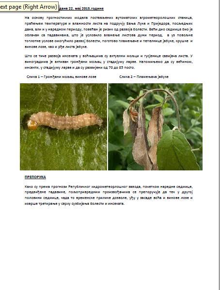 It also provides recommendations to producers how and when to treat depending on the stadium of insects and