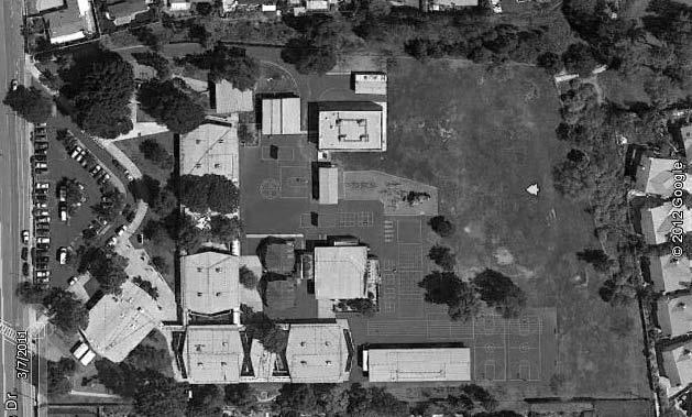 Application at a School pavement building garden Rolling Hills Elementary, Fullerton, California Surfaces: