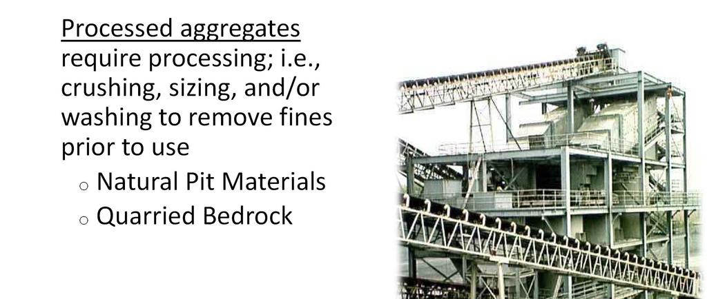 Aggregates in Asphalt Construction Processed