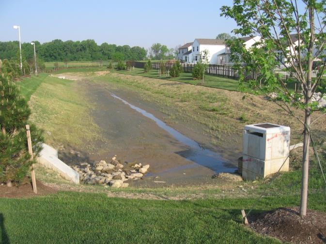 Typical Ohio Dry Pond Infilt