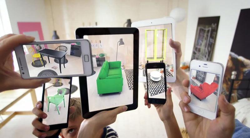 devices (i.e. mobile phones and tablets) running ios or Android The app using AR allows customers to see how Ikea s