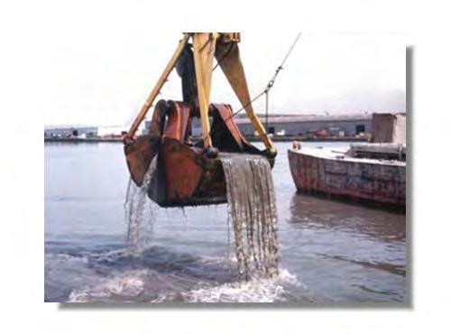 Dredging (Environmental): The removal of