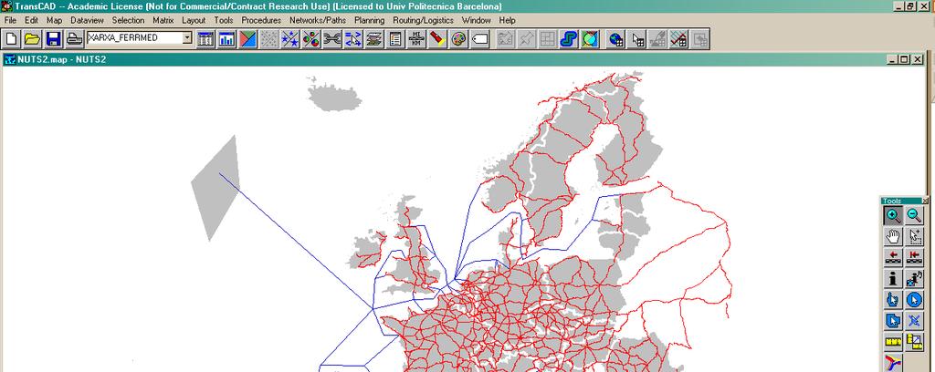 Port Flow Distribution Model 45 major European ports included