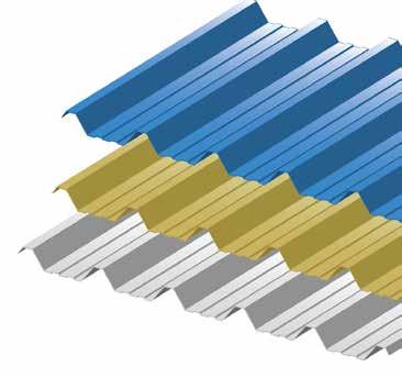 TSSC Cladding Specifications Profiled Cladding Sheets for Roof & Wall Cladding Material - Color Coated Aluminum / Steel / Alu Zinc Color coating as per RAL 840 - HR & RAL 841 - GL Features Bringing