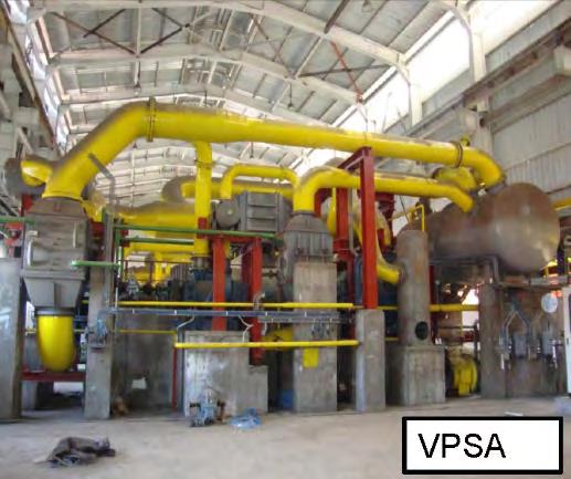 2 Midrex modules (#5 & #6) equipped with CO2 removal system o o VPSA off gas is mixed with NG as
