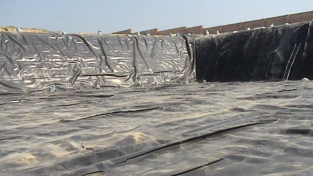 Landfill Cell# 1 Dual HDPE 2mm Liner Kanpur-Dehat TSDF Secured Landfill with Dual