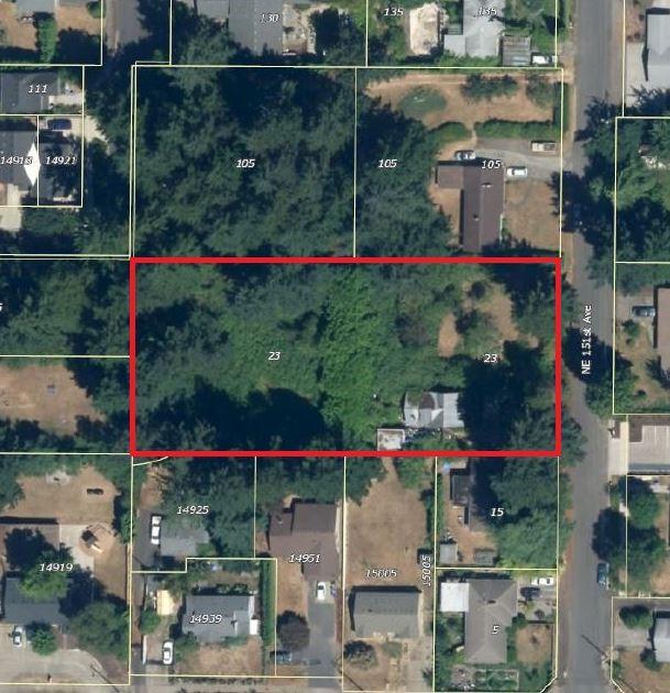 23 NE 151st Ave $440,000 43,400 sq/ft of R1-Zoned Land Z o n ing allows for a variety of development oppor tunities C l o s e - in NE Po r t land location, near Burnside and I - 84 Ju s t over $10