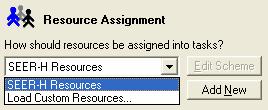 SEER-H Client Step-by-Step Step 3: Choose a resource assignment This