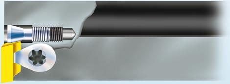 Fineboring tools Tapered screw adjustment µm-accurate adjustable Additional advantages: The large chip flutes