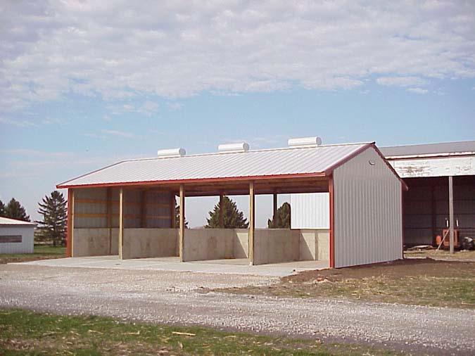 Facility Example Back-to-back bins, concrete