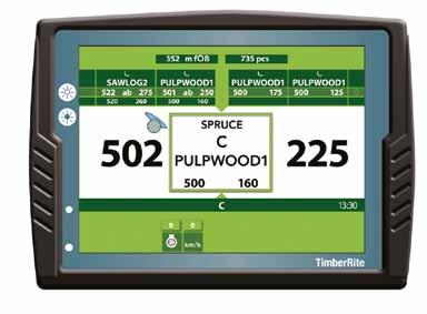 Or monitor your harvester/processor head performance to ensure maximum productivity.