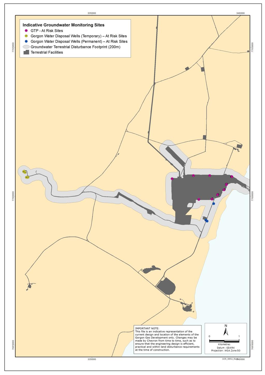 Figure 3-8: Indicative Barrow Island Groundwater Monitoring