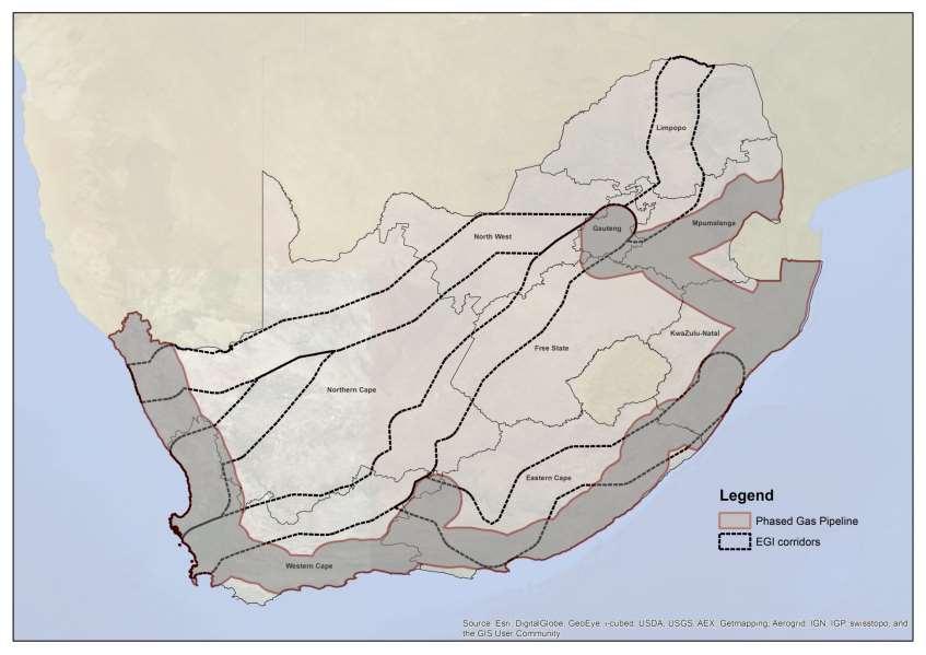 Phasing Phase 1a: Saldanha to Ankerlig Phase 1b: Saldanha to Mossel Bay Phase 2: Mossel Bay to Coega Phase 3: Richards Bay to Secunda Phase 4: Mozambique Southern Border to Richards Bay Phase 5: