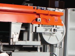 The special chip conveyor is also suited for use of carbide tipped blades and for cutting of