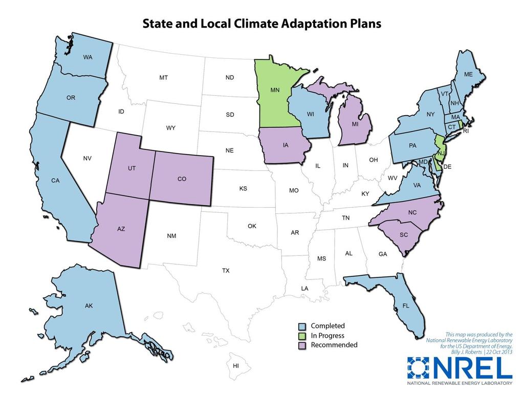 State and Local Climate Adaptation States