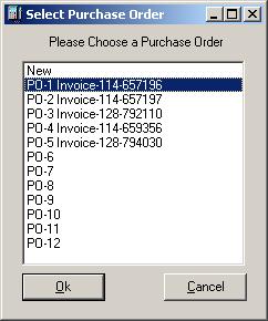 Press the Tab key on your keyboard The downloaded invoices from PharmaClik are matched with P.O. numbers 5.