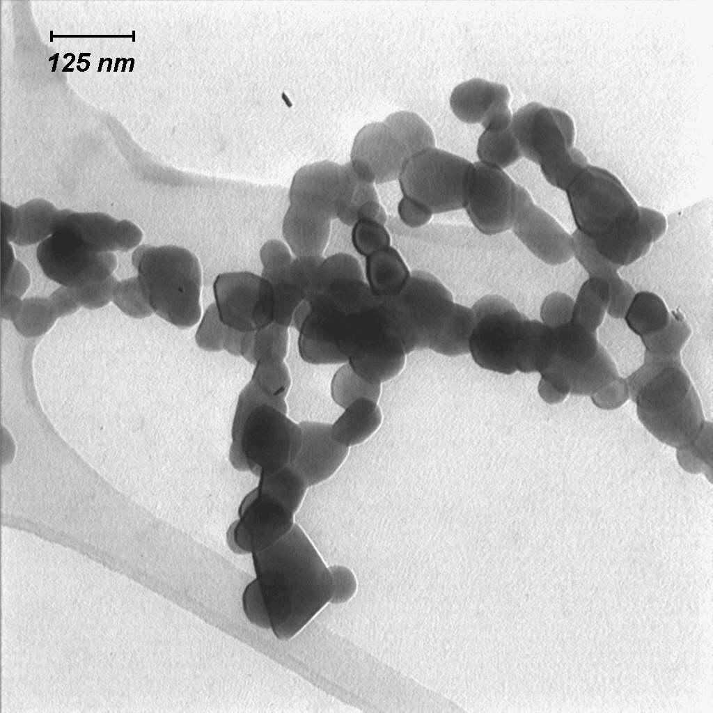 The TEM micrographs of the Y 2 O 3 nano-powders are shown in Fig. (4). The TEM images confirm the nanometric size of the particles in the range of 40