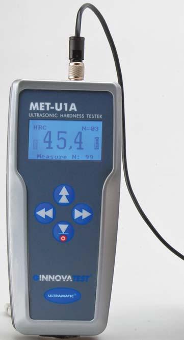 PORTABLE ULTRASONIC HARDNESS TESTER MET-U1A MET-U1A ULTRASONIC HARDNESS TESTER, 15N TESTFORCE FEATURES The INNOVATEST MET-U1A differs completely from traditional hardness testers.