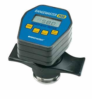 RANGEMASTER Portable hardness tester Dynamic test indicator Hardness values in all major international scales with simple conversion facilities from one to the other RS-232 output for connection to