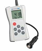 Coating thickness gauge Coating thickness gauge with rubber rimmed casing for use in the field.