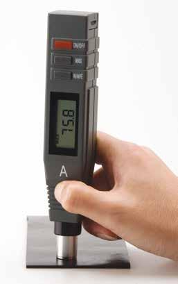 Shore durometers THS-200/A Shore A Pocket size model with integrated probe Meets DIN 53505, ASTM D 2240, ISO 7619 RS-232 data output