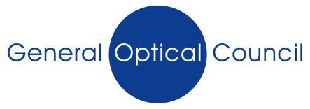 General Optical Council s Invitation to tender: Study into newly qualified and employer views and perceptions of UK optical education 1. We are the regulator for the optical professions in the UK.