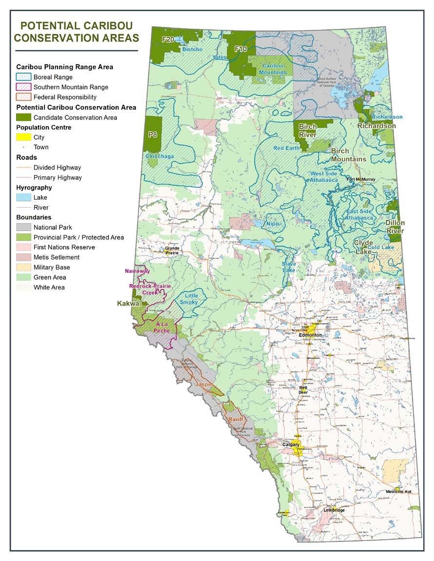 Provincial Woodland Caribou Range Plan Figure 17 Conservation or protected areas under