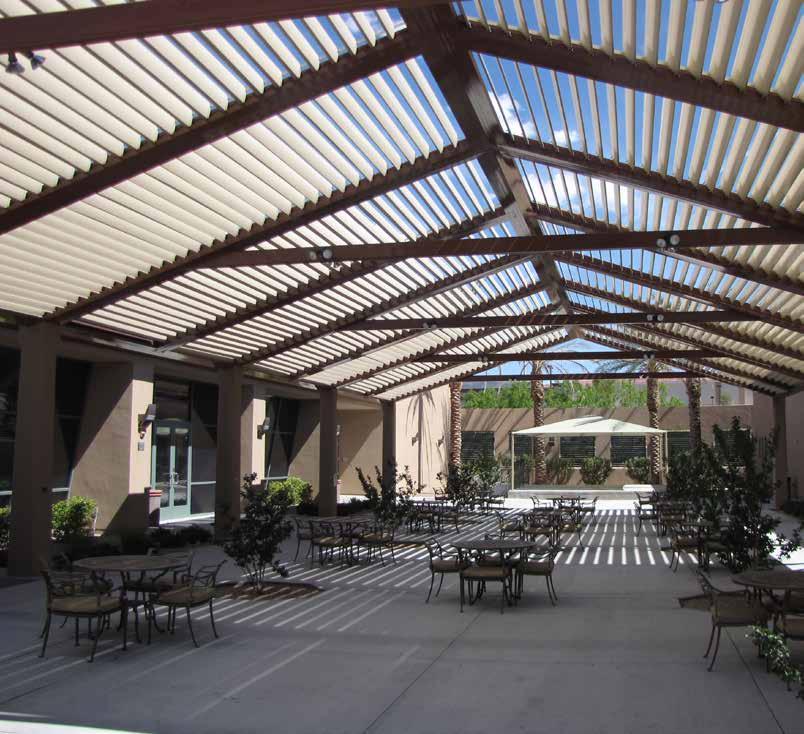 Courtyards year-round Location: Community Center, Henderson, NV Project Details: louvers and
