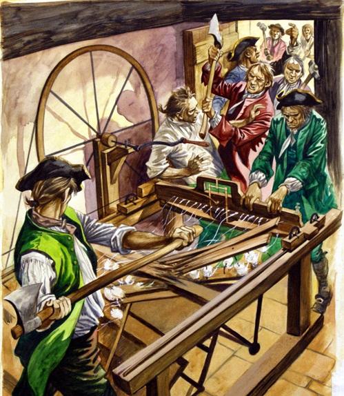 It is an atavistic fear: Ned Ludd and Captain Swing against textile and threshing