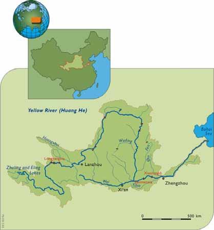 Political structure: 9 provinces The Yellow River Basin sediment load: average 1.