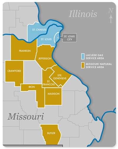 About Laclede Gas Company at a Glance - 2012: A Subsidiary of The Laclede Group Serve 10 counties in eastern Missouri.