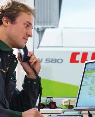Using the CLAAS CDS 5000 electronic analysis tool your dealer can establish direct real-time contact with your combine via CLAAS Telematics to conduct