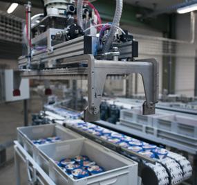 supplied Arla Foods in Birkum with an automation solution in 2012, as the company was experiencing more and more problems with heavy lifting and monotonous, repetitive work, along with challenges to
