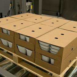 Palletising BILA Flex - The Flexible Palletising Solution BILA Flex is a standard solution for dairy product palletising and it can be