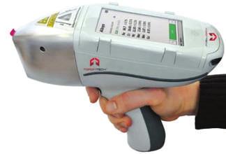 Portable XRF Analyzer - EDXpert II The EDXpert II handheld XRF analyzer is designed to be an intuitive and user friendly system powered by a 7.2 Vdc Li-ion battery.