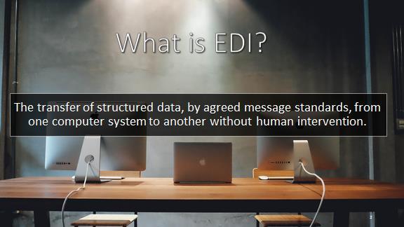 Electronic data interchange (EDI) is an electronic communication method that provides standards for exchanging data via any electronic means.