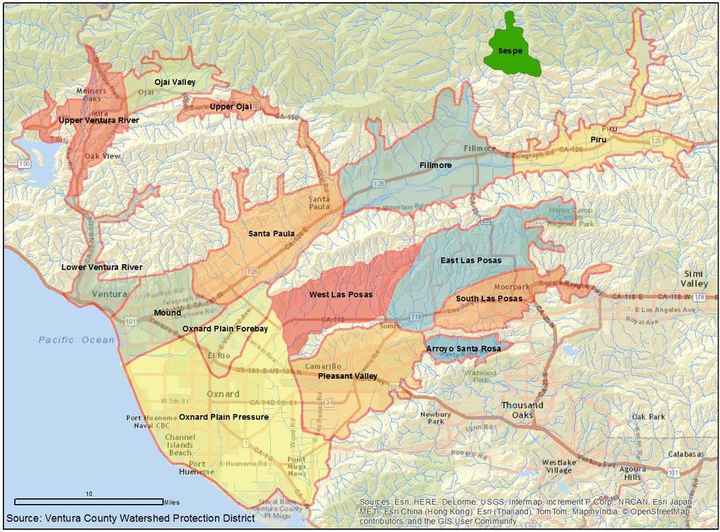 Ventura County Groundwater Basins