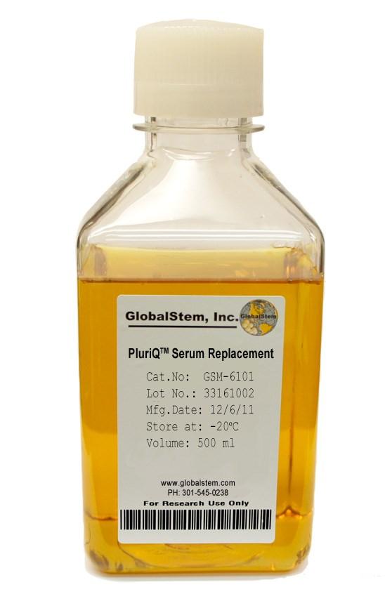 PluriQ TM Serum Replacement (PluriQ TM SR) (PluriQ SR) is a defined, serum-free supplement