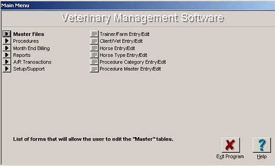 Veterinary Management Software The Jockey Club Information Systems Veterinary Management Software Includes an easy-to-use menu