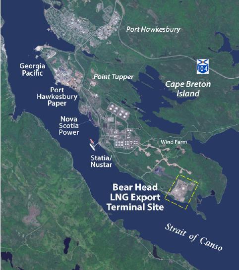 ACQUISITION OF BEAR HEAD LNG PROJECT IN CANADA FOR US$11M US$11m acquisition of Bear Head LNG for 100% ownership of a 4mtpa site scalable to 8mtpa.
