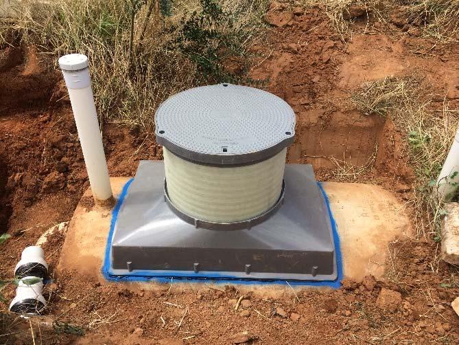 NEW Septic Tank Access Saddle The superior lightweight alternative to the traditional concrete riser weighs only 22kgs and tested to withstand 1.