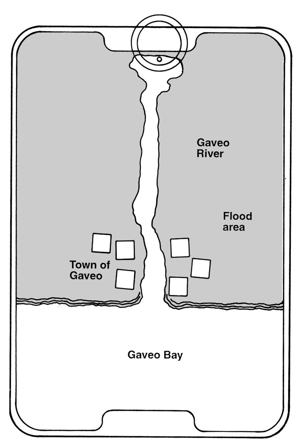 Record Sheet 12-A Name(s): Building a Dam, continued 3. Make a Plan: Look at the map. Consider the location of the town of Gaveo. Where would you build your dam to protect the town from flooding?