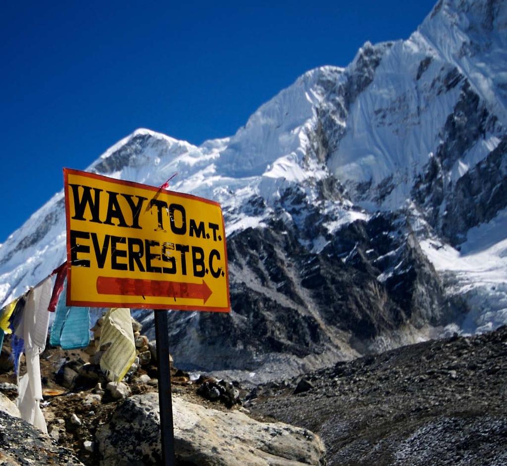 Specifics of Large, Complex Projects Everest base camp: 5,150m Everest 8,848 m Only