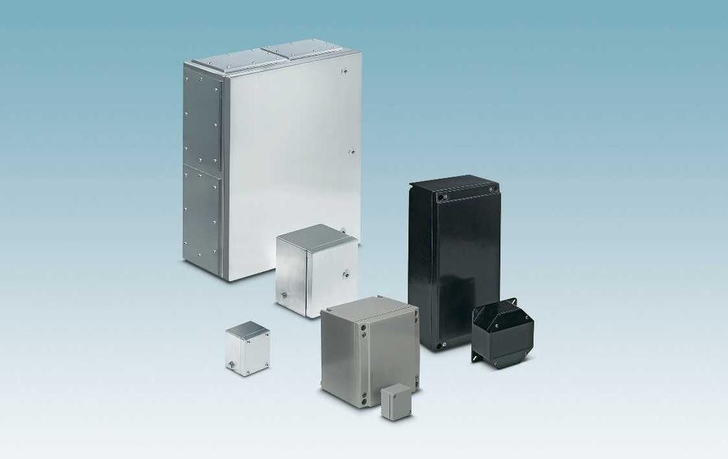 CLIPSAFE junction boxes and empty enclosures Your web code: #0140 Ex stainless steel empty enclosures The stainless steel Ex