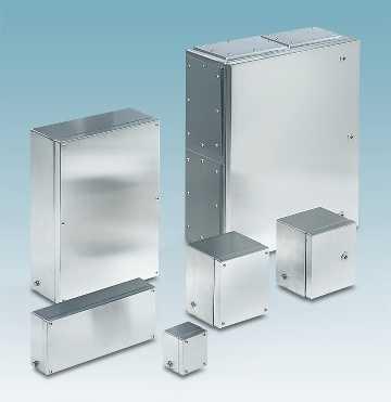 technology. The product range consists of standardized enclosures in sizes up to 1000 mm x 1000 mm x 300 mm.