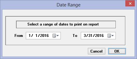 reports date-ranged to capture a quarter s data Revenue By GL