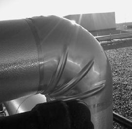 ALUMINUM ELBOW COVERS LIMITATIONS ON USE ITW Aluminum Elbow Covers are not appropriate for the following applications: For applications where a maximum resistance to fire is required, stainless steel