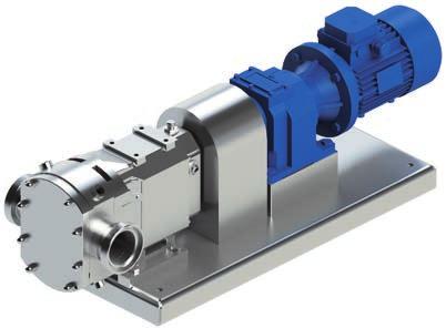 Rotating displacement pumps convey media using mechanically-moved displacement elements.